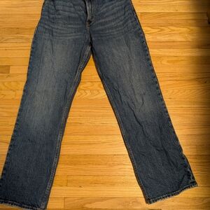Abercrombie & Fitch 90s Ultra High Rise Dark Blue Jeans